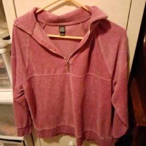 Wild Fable Mauve Half-Zip Sweater